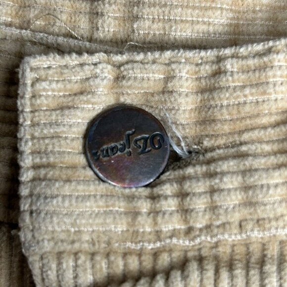 Vintage Oz Jeans Corduroy Pants Mens Tag 38 (Fits 36x35.5) Tan 70s Flare Cords - Picture 7 of 13